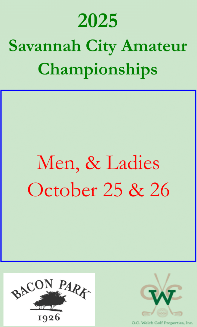 2025 Savannah City Amateur Championships
