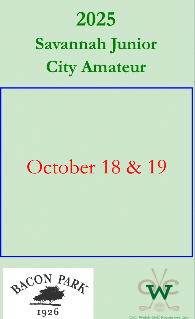 2025 Savannah Junior City Amateur